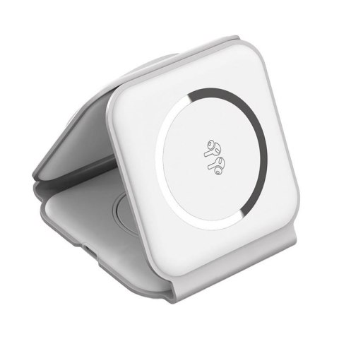 Magnetyczna ładowarka indukcyjna Choetech T588-F 3w1 15W (biała) Magnetyczna ładowarka indukcyjna Choetech T588-F 3w1 15W (biała)