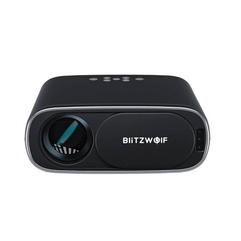 Rzutnik / Projektor LED BlitzWolf BW-V4 1080p, Wi-Fi + Bluetooth (czarny) Rzutnik / Projektor LED BlitzWolf BW-V4 1080p, Wi-Fi + Bluetooth (czarny)