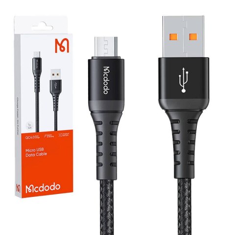 Kabel Micro-USB Mcdodo CA-2281, 1.0m (czarny) Kabel Micro-USB Mcdodo CA-2281, 1.0m (czarny)