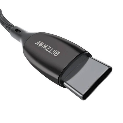 Kabel USB-C do USB-C BlitzWolf BW-TC23, z wyświetlaczem, 100W, 1.8m (czarny) Kabel USB-C do USB-C BlitzWolf BW-TC23, z wyświetlaczem, 100W, 1.8m (czarny)