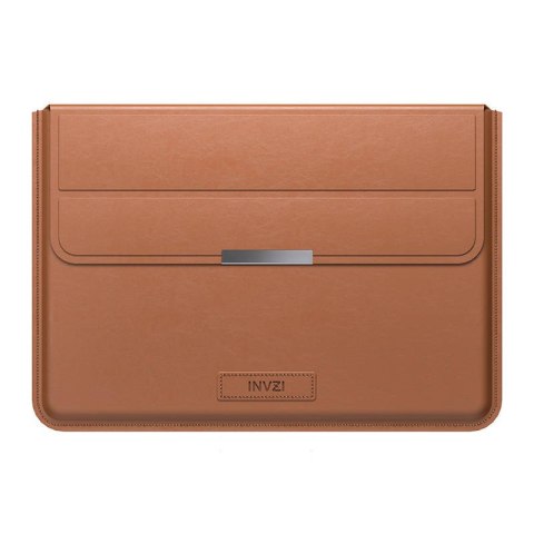 Skórzane etui / pokrowiec z funkcją podstawki INVZI do MacBook Pro/Air 15"/16" (brązowe) Skórzane etui / pokrowiec z funkcją podstawki INVZI do MacBook Pro/Air 15"/16" (brązowe)