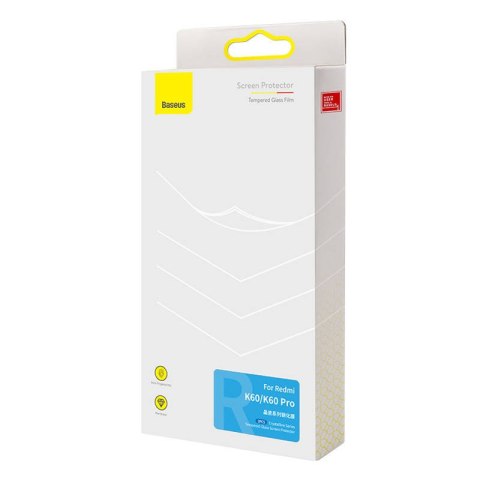 Szkło hartowane przezroczyste dla Redmi K60/K60 Pro Baseus Szkło hartowane przezroczyste dla Redmi K60/K60 Pro Baseus