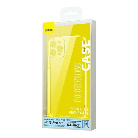 Transparentne etui ochronne Baseus Crystal do iPhone 13 Pro + szkło hartowane + zestaw czyszczący Transparentne etui ochronne Baseus Crystal do iPhone 13 Pro + szkło hartowane + zestaw czyszczący
