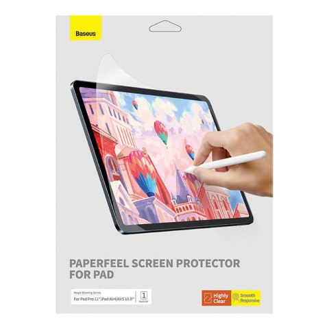Folia na ekran Baseus Paperfeel do Pad Pro (2018/2020/2021/2022) 11″ /Pad Air4/Air5 10.9″, Clear