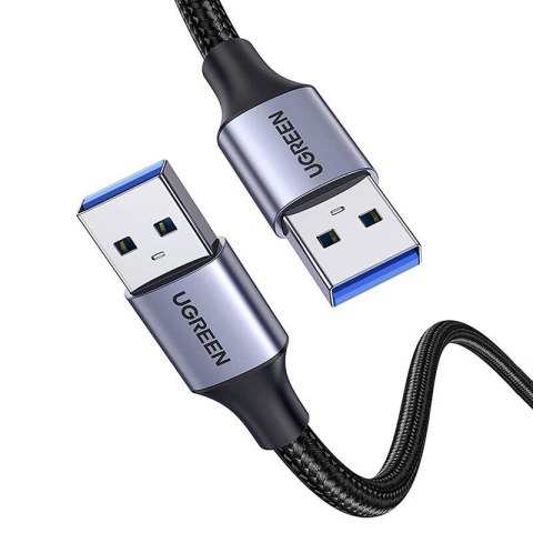 Kabel USB3.0, USB-A męski do USB-A męski, UGREEN US373 2A, 2m (czarny) Kabel USB3.0, USB-A męski do USB-A męski, UGREEN US373 2A, 2m (czarny)