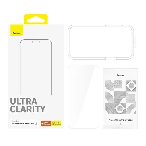 Szkło hartowane do iPhone 13 Pro Max/14 plus Baseus OS Diamond Series HD (Przezroczysty) Szkło hartowane do iPhone 13 Pro Max/14 plus Baseus OS Diamond Series HD (Przezroczysty)