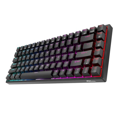 Bezprzewodowa klawiatura mechaniczna Royal Kludge RK84 RGB, Red switch (czarna). Bezprzewodowa klawiatura mechaniczna Royal Kludge RK84 RGB, Red switch (czarna).