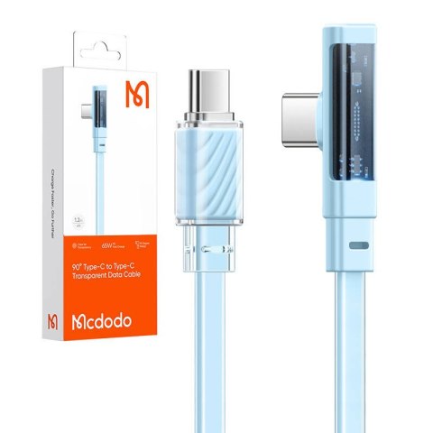 Kabel USB-C do USB-C Mcdodo CA-3452 100W 90 stopni 1.2m (niebieski) Kabel USB-C do USB-C Mcdodo CA-3452 100W 90 stopni 1.2m (niebieski)