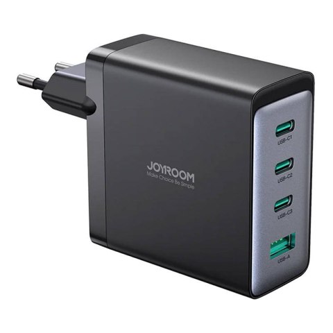 Ładowarka sieciowa JOYROOM GaN JR-TCG04EU 100W 3C1A + kabel 1.2m Ładowarka sieciowa JOYROOM GaN JR-TCG04EU 100W 3C1A + kabel 1.2m