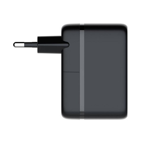 Ładowarka sieciowa USB typu C GaN LDNIO 65W czarna Ładowarka sieciowa USB typu C GaN LDNIO 65W czarna