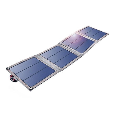 Składana ładowarka solarna Choetech SC004 14W, 1xUSB (szara) Składana ładowarka solarna Choetech SC004 14W, 1xUSB (szara)