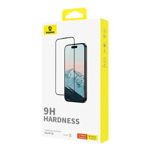 Szkło hartowane 0.3mm Baseus Diamond do iPhone 15 Szkło hartowane 0.3mm Baseus Diamond do iPhone 15
