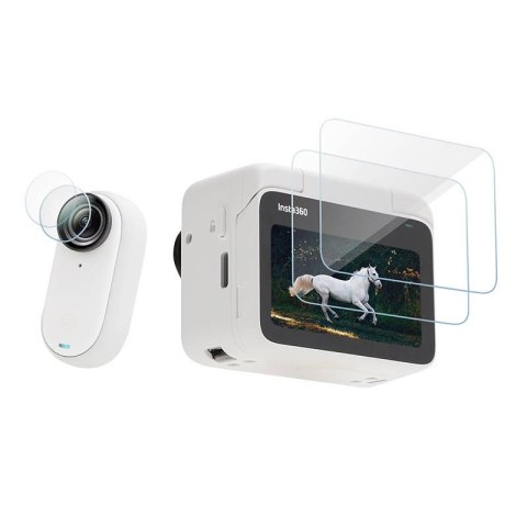 Szkło hartowane Sunnylife na ekran i obiektyw do Insta360 GO 3/GO 3S Szkło hartowane Sunnylife na ekran i obiektyw do Insta360 GO 3/GO 3S