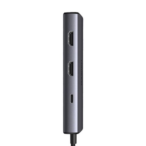 Adapter 6w1 UGREEN CM498 Hub USB do 2x USB-A 3.0, USB-C 3.0, 2xHDMI, PD Adapter 6w1 UGREEN CM498 Hub USB do 2x USB-A 3.0, USB-C 3.0, 2xHDMI, PD