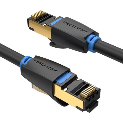 Kabel sieciowy CAT8 SFTP Vention IKABH RJ45 Ethernet 40Gbps 2m czarny Kabel sieciowy CAT8 SFTP Vention IKABH RJ45 Ethernet 40Gbps 2m czarny