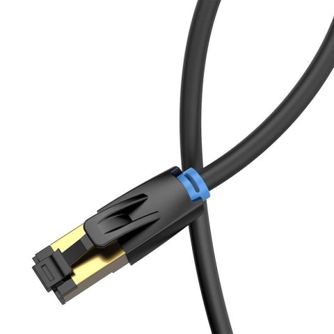 Kabel sieciowy CAT8 SFTP Vention IKABH RJ45 Ethernet 40Gbps 2m czarny Kabel sieciowy CAT8 SFTP Vention IKABH RJ45 Ethernet 40Gbps 2m czarny