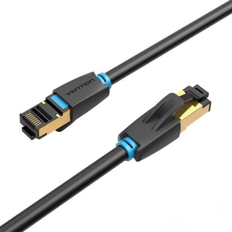 Kabel sieciowy CAT8 SFTP Vention IKABH RJ45 Ethernet 40Gbps 2m czarny Kabel sieciowy CAT8 SFTP Vention IKABH RJ45 Ethernet 40Gbps 2m czarny
