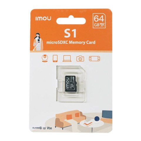 Karta pamięci Imou 64GB microSD (UHS-I, SDXC, 10/U3/V30, 95/38) Karta pamięci Imou 64GB microSD (UHS-I, SDXC, 10/U3/V30, 95/38)
