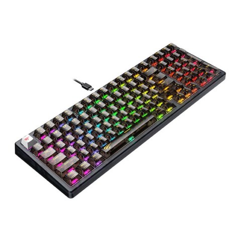 Klawiatura mechaniczna gamingowa Havit KB875L (Przezroczysta/Czarna) Klawiatura mechaniczna gamingowa Havit KB875L (Przezroczysta/Czarna)