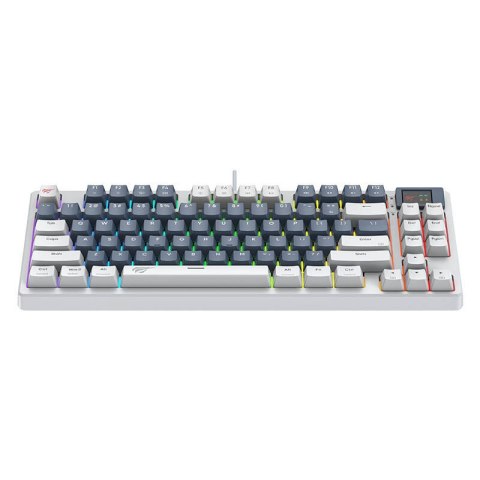 Klawiatura mechaniczna gamingowa Havit KB884L Biała Klawiatura mechaniczna gamingowa Havit KB884L Biała