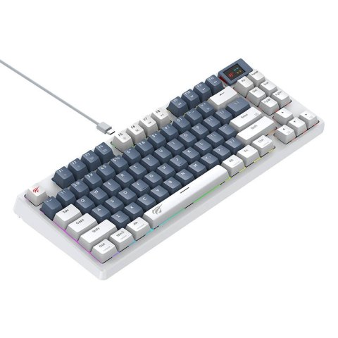 Klawiatura mechaniczna gamingowa Havit KB884L Biała Klawiatura mechaniczna gamingowa Havit KB884L Biała