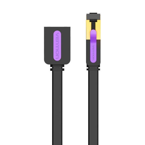 Płaski przedłużacz kabla sieciowego CAT7 Vention ICBBL RJ45 Ethernet 10Gbps 10m Czarny Płaski przedłużacz kabla sieciowego CAT7 Vention ICBBL RJ45 Ethernet 10Gbps 10m Czarny