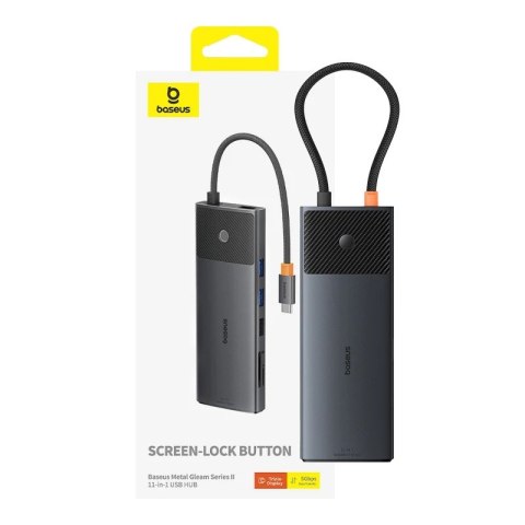 Adapter 11w1 Baseus Metal Gleam HUB USB-C Adapter 11w1 Baseus Metal Gleam HUB USB-C