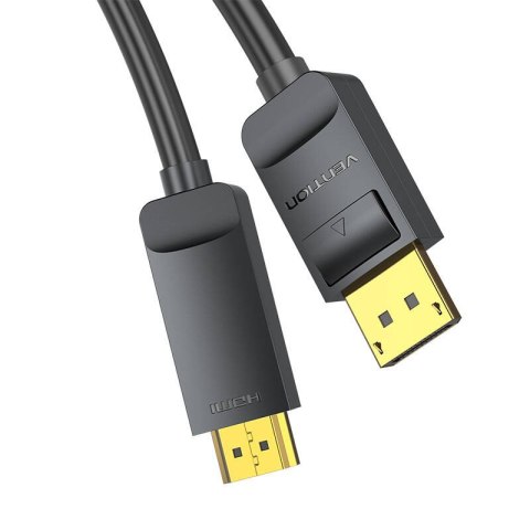 Kabel DisplayPort 1.2 do HDMI 1.4 Vention HAGBH 2m, 4K 30Hz (Czarny) Kabel DisplayPort 1.2 do HDMI 1.4 Vention HAGBH 2m, 4K 30Hz (Czarny)