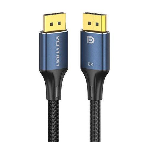 Kabel DisplayPort 1.4 Vention HCELF 1m, 8K 60Hz/ 4K 120Hz, niebieski Kabel DisplayPort 1.4 Vention HCELF 1m, 8K 60Hz/ 4K 120Hz, niebieski
