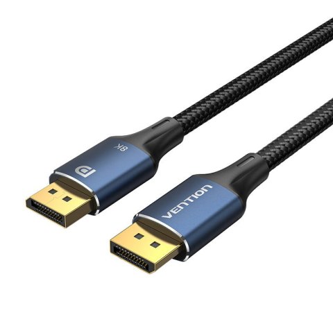 Kabel DisplayPort 1.4 Vention HCELF 1m, 8K 60Hz/ 4K 120Hz, niebieski Kabel DisplayPort 1.4 Vention HCELF 1m, 8K 60Hz/ 4K 120Hz, niebieski