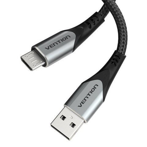 Kabel USB 2.0 A do Micro USB Vention COAHD 3A 0,5m szary Kabel USB 2.0 A do Micro USB Vention COAHD 3A 0,5m szary