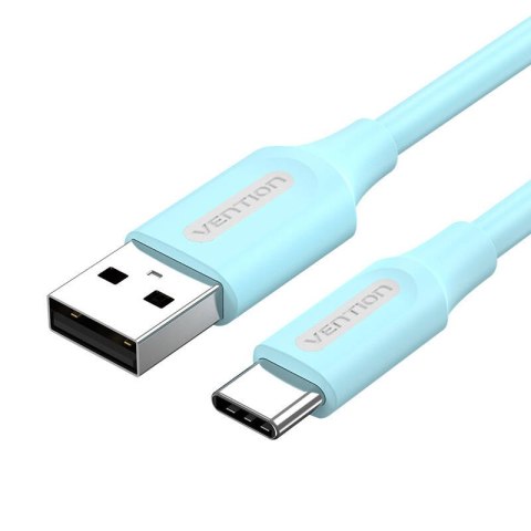 Kabel USB 2.0 A do USB-C Vention COKSF 3A 1m Jasnoniebieski Kabel USB 2.0 A do USB-C Vention COKSF 3A 1m Jasnoniebieski