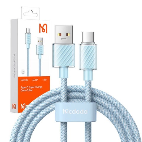 Kabel USB-A do USB-C Mcdodo CA-3651, 1.2m (niebieski) Kabel USB-A do USB-C Mcdodo CA-3651, 1.2m (niebieski)