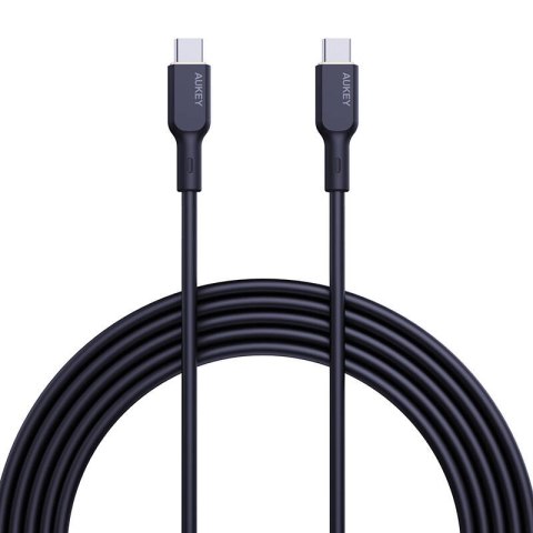 Kabel Aukey CB-SCC102 USB-C do USB-C 1.8m (czarny) Kabel Aukey CB-SCC102 USB-C do USB-C 1.8m (czarny)