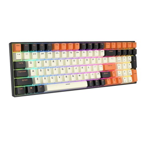 Klawiatura mechaniczna Royal Kludge RK100 RGB, brown switch (czarno-pomarańczowa) Klawiatura mechaniczna Royal Kludge RK100 RGB, brown switch (czarno-pomarańczowa)