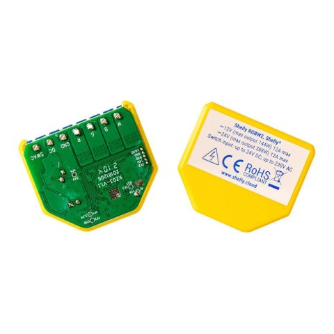 Sterownik taśm LED Shelly RGBW2 WiFi Sterownik taśm LED Shelly RGBW2 WiFi