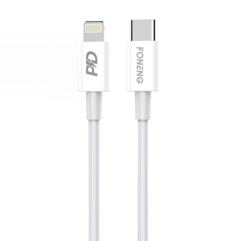 Kabel USB-C do Lightning Foneng X31, 20W 1m (biały) Kabel USB-C do Lightning Foneng X31, 20W 1m (biały)