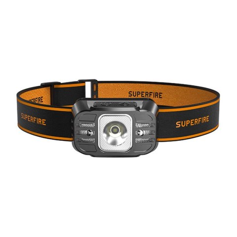 Latarka czołowa Superfire HL75-S, 350lm, USB Latarka czołowa Superfire HL75-S, 350lm, USB