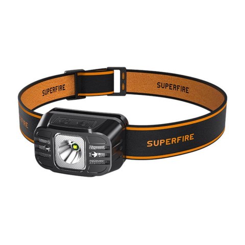 Latarka czołowa Superfire HL75-S, 350lm, USB Latarka czołowa Superfire HL75-S, 350lm, USB