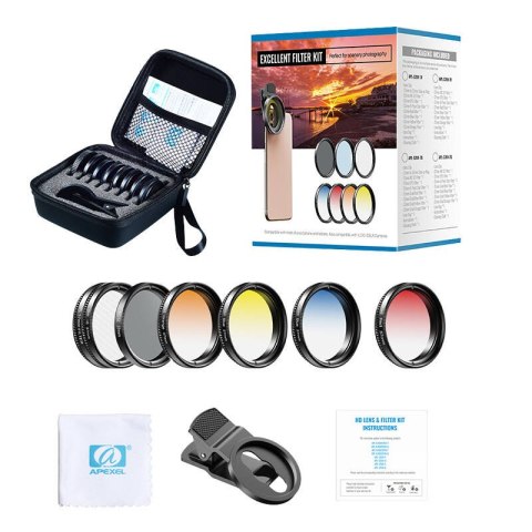 Obiektywy/filtry do telefonu APEXEL APL-37UV-7G 37mm Obiektywy/filtry do telefonu APEXEL APL-37UV-7G 37mm