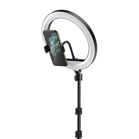 Statyw/lampa pierścieniowa APEXEL APL-FL10JJ14Y (czarna) Statyw/lampa pierścieniowa APEXEL APL-FL10JJ14Y (czarna)