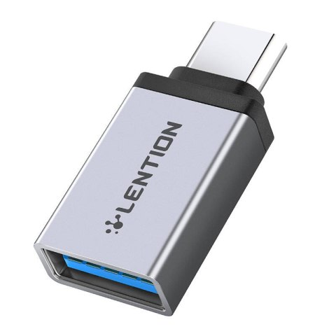 Adapter Lention USB-C do USB 3.0 (srebrny) Adapter Lention USB-C do USB 3.0 (srebrny)