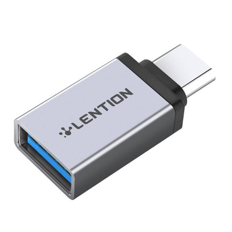 Adapter Lention USB-C do USB 3.0 (srebrny) Adapter Lention USB-C do USB 3.0 (srebrny)