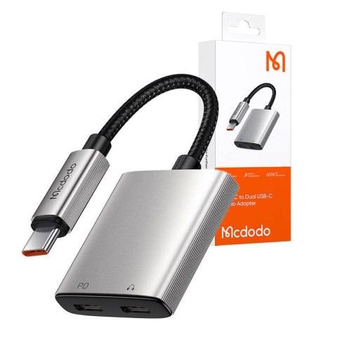 Adapter audio 2w1 USB-C do 2x USB C Mcdodo CA-5570 Adapter audio 2w1 USB-C do 2x USB C Mcdodo CA-5570