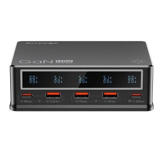 Ładowarka sieciowa Blitzwolf BW-i9 110W PD 3xUSB-A, 2xUSB-C (czarna)