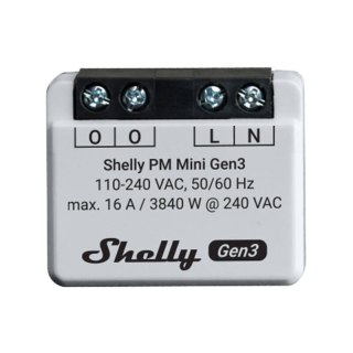 Sterownik Shelly PM Mini Gen3 WiFi/Bluetooth