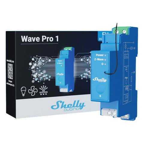 1-kanałowy przekaźnik na szynę DIN Shelly Qubino Pro 1 Z-Wave 1-kanałowy przekaźnik na szynę DIN Shelly Qubino Pro 1 Z-Wave