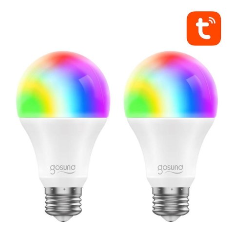 Inteligentna żarówka RGB WiFi LED 2 sztuki Gosund WB4-2 E27 (dwupak) Tuya Inteligentna żarówka RGB WiFi LED 2 sztuki Gosund WB4-2 E27 (dwupak) Tuya