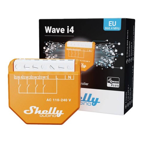 Kontroler Scen Shelly Qubino Wave i4 Z-Wave Kontroler Scen Shelly Qubino Wave i4 Z-Wave