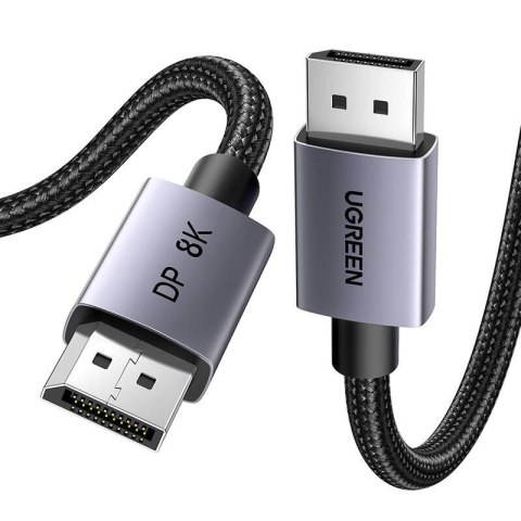 Kabel DisplayPort 1.4 Ugreen DP120, 8K 60Hz, 32.4Gbps, 3m (czarny) Kabel DisplayPort 1.4 Ugreen DP120, 8K 60Hz, 32.4Gbps, 3m (czarny)